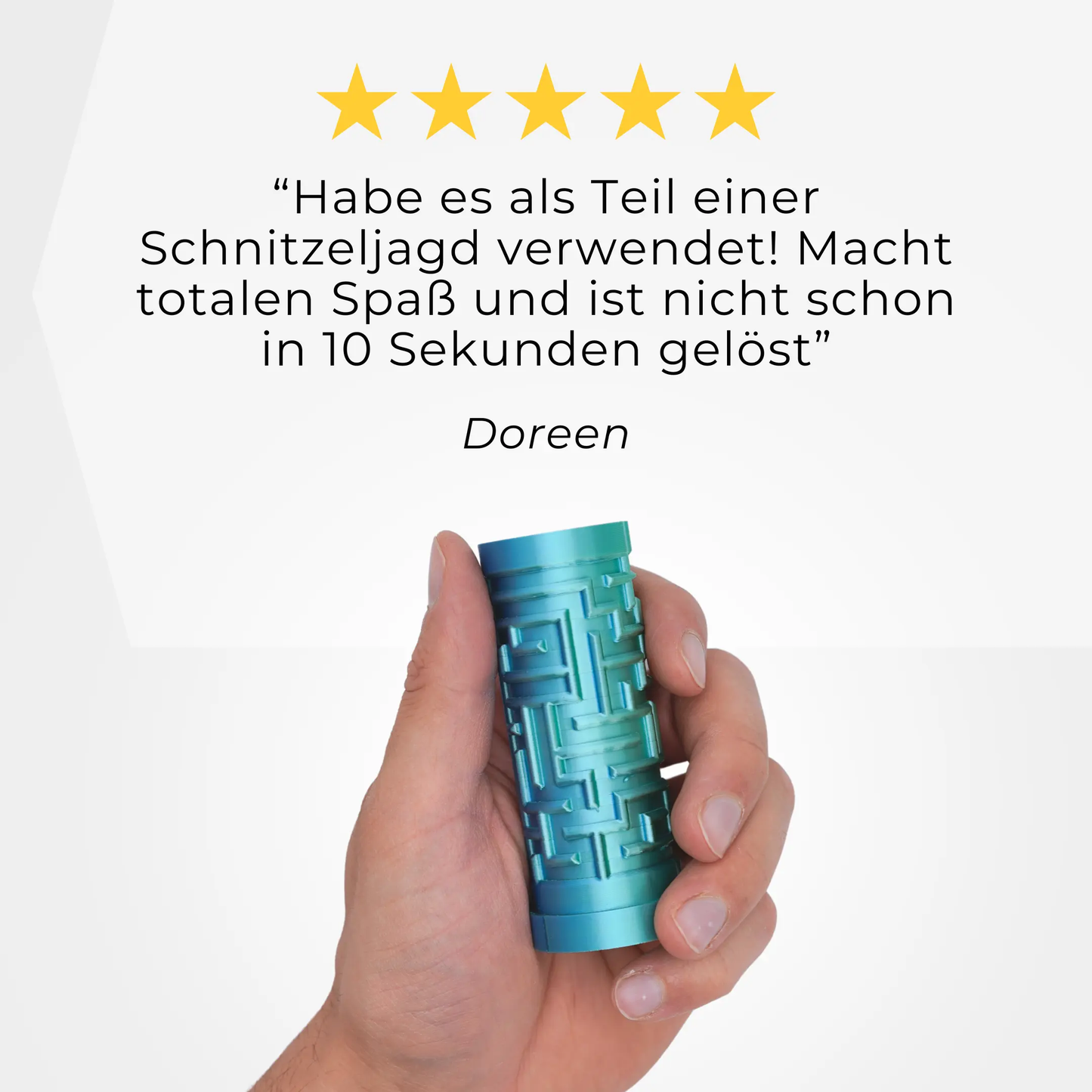 Labyrinth Geschenkbox - Rätselbox für Geldgeschenke - Blau-Grün