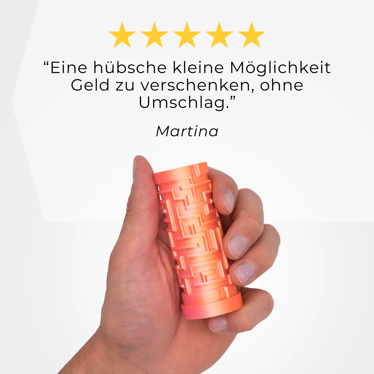 Labyrinth Geschenkbox - Rätselbox für Geldgeschenke - Gold-Rosa