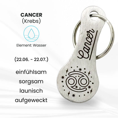 Sternzeichen Schlüsselanhänger Krebs (Cancer) – Persönlichkeitsmerkmale, Element Wasser und Geburtszeitraum im Überblick