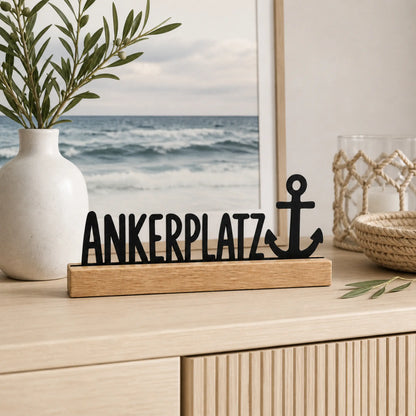 Maritimer Deko Aufsteller für Regal Kommode Fensterbank Bad und Ferienwohnung