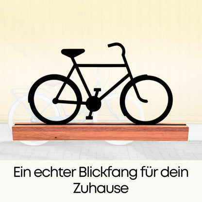 Fahrrad Silhouette Aufsteller aus Holz – Handarbeit Made in Germany