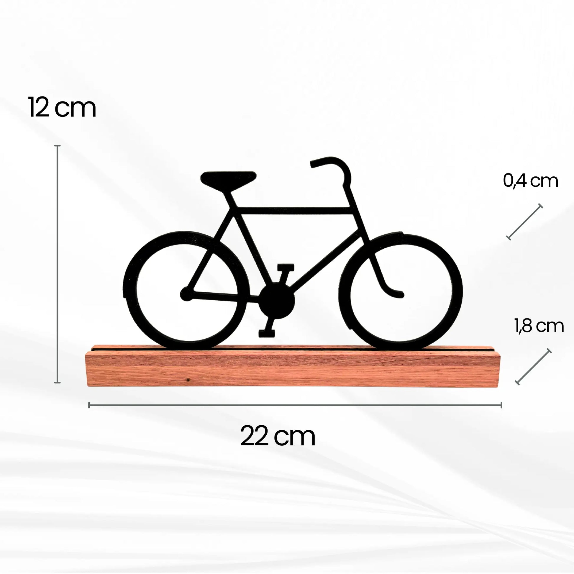 Fahrrad Deko Aufsteller Eichenholz – modernes Design