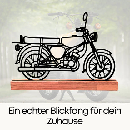 Simson S51 Modell in Eichenholz-Halterung – perfekte Geschenkidee