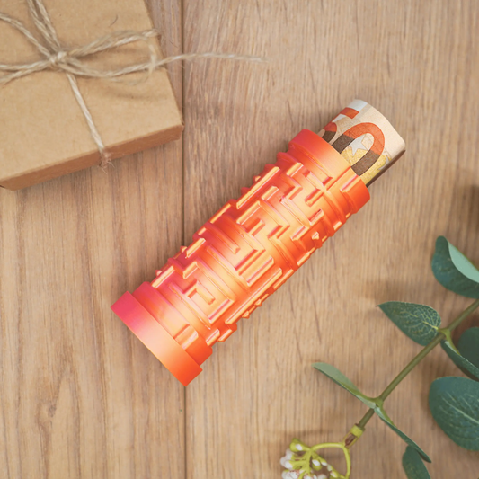 Labyrinth Geschenkbox - Rätselbox für Geldgeschenke - Gold-Rosa