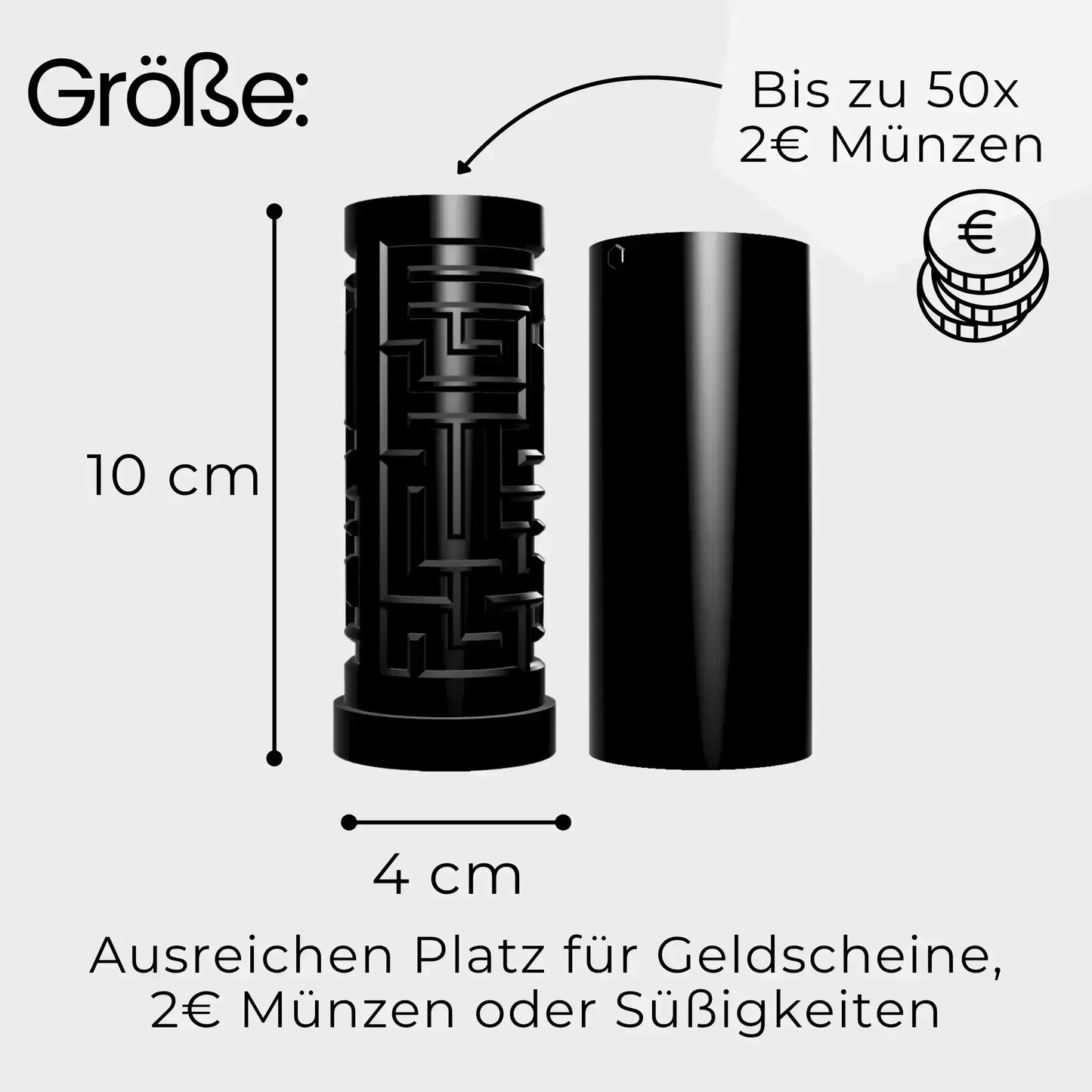 Labyrinth Geschenkbox - Rätselbox für Geldgeschenke - Gold-Rosa