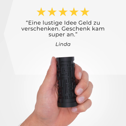 Labyrinth Geschenkbox - Rätselbox für Geldgeschenke - Schwarz