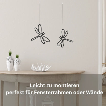 Ombor Libelle Fensterdeko zum Aufhängen – 3D-gedruckte Libellenfigur