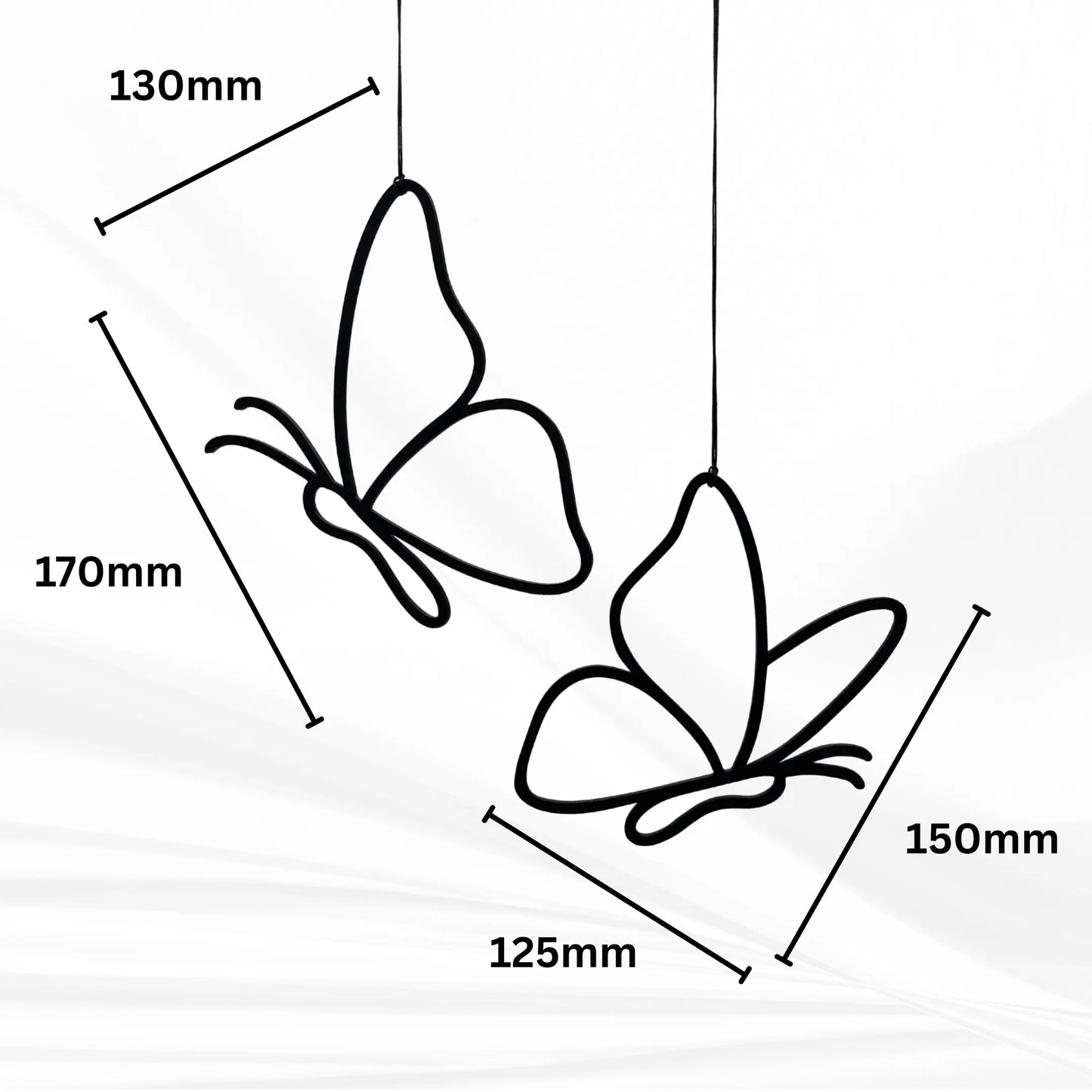 Ombor Schmetterling Fensterdeko zum Aufhängen – 3D-gedruckte Schmetterlingsfigur