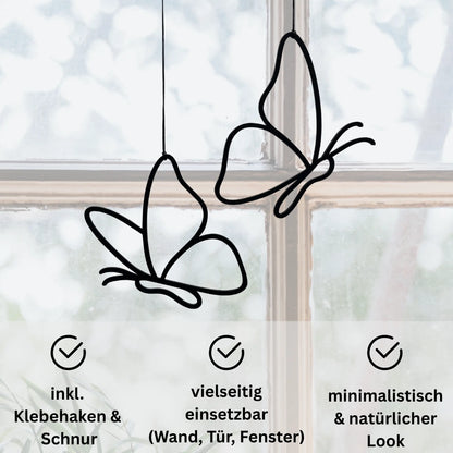 Ombor Schmetterling Fensterdeko zum Aufhängen – 3D-gedruckte Schmetterlingsfigur