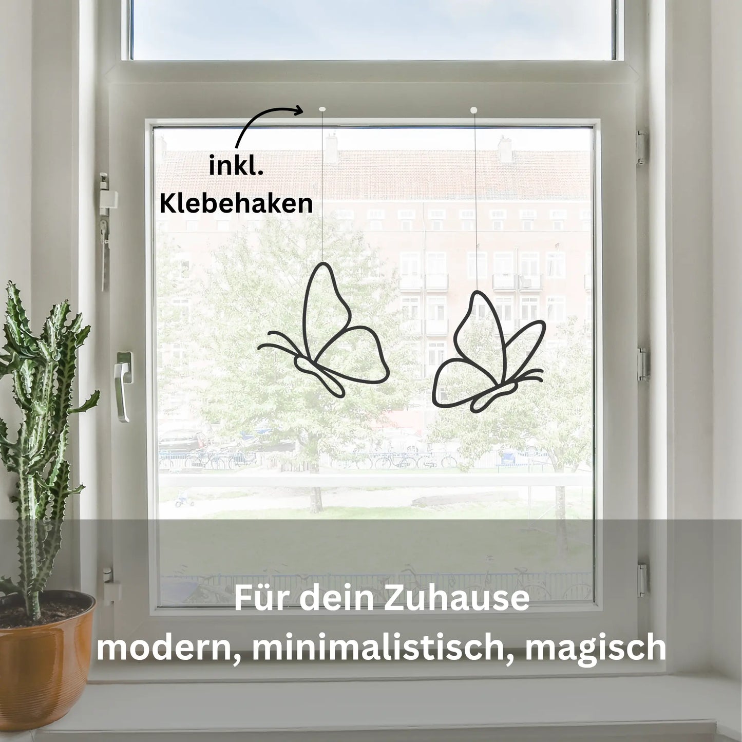 Ombor Schmetterling Fensterdeko zum Aufhängen – 3D-gedruckte Schmetterlingsfigur