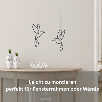 Ombor Vogel Fensterdeko zum Aufhängen – 3D-gedruckte Vogelfigur