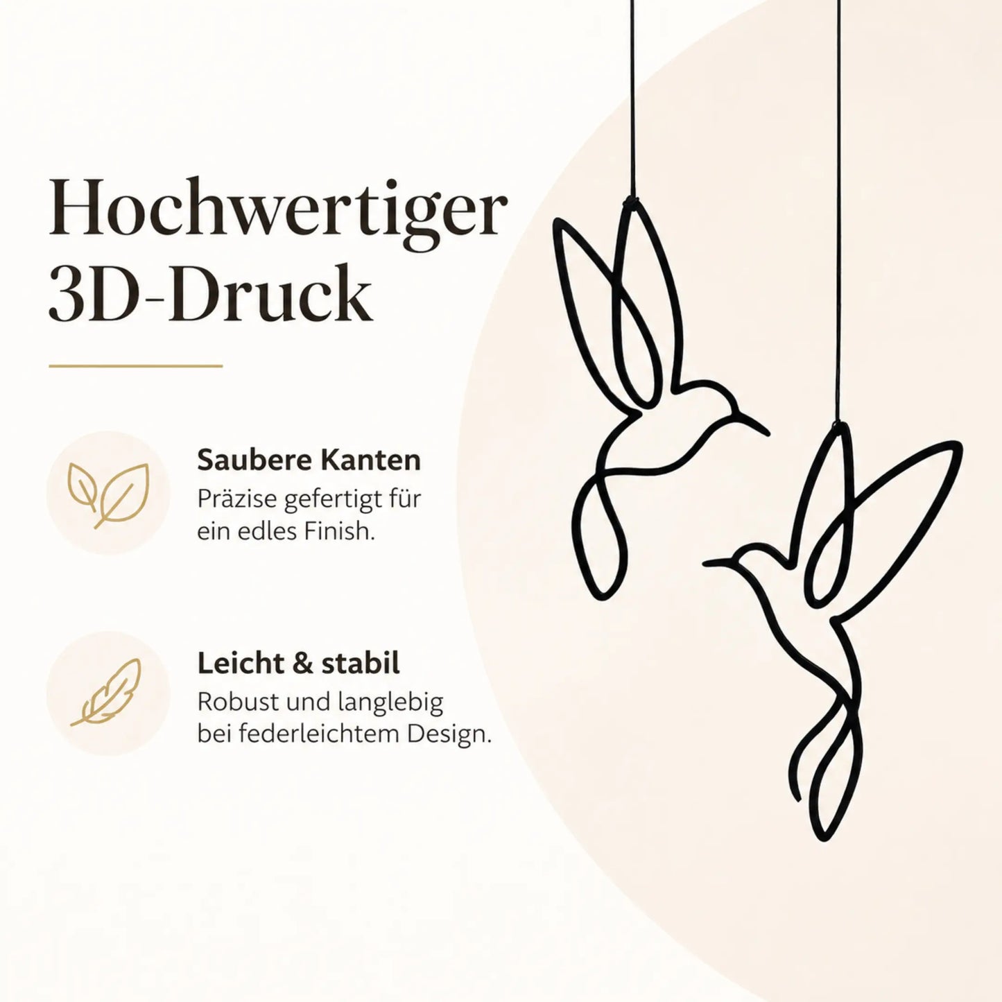 Fensterdeko Tiere zum Aufhängen – 3D-gedruckte Tierfiguren