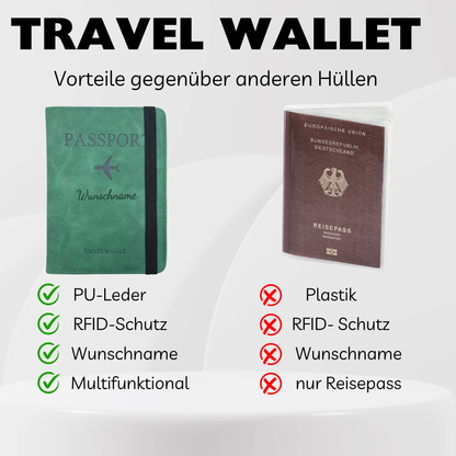 Vergleich Travel Wallet vs. normale Reisepasshülle mit Vorteilen